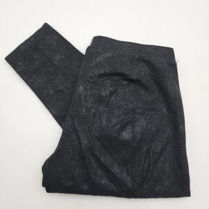 Polo Ralph Lauren Faux Leather Skinny Pants Women's XS/TP Black Shiny Leggings‎